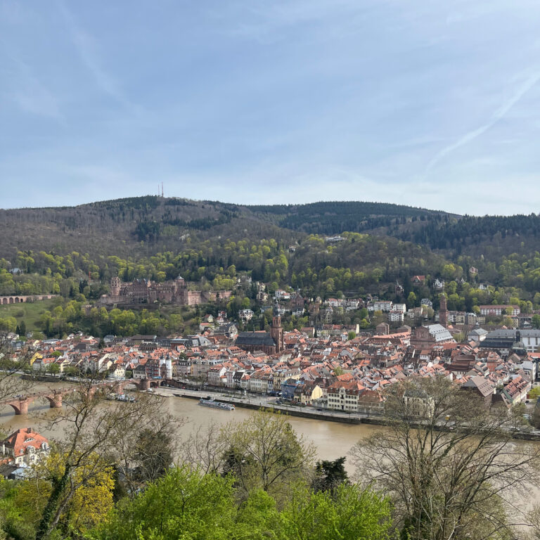Blick auf Heidelberg vom Philosophenweg