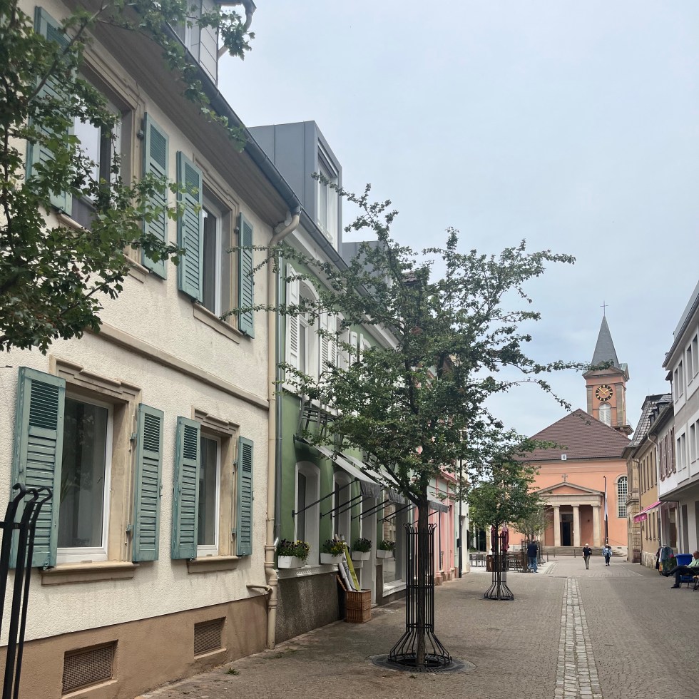 Blick auf die Ludwigskirche in Bad Dürkheim