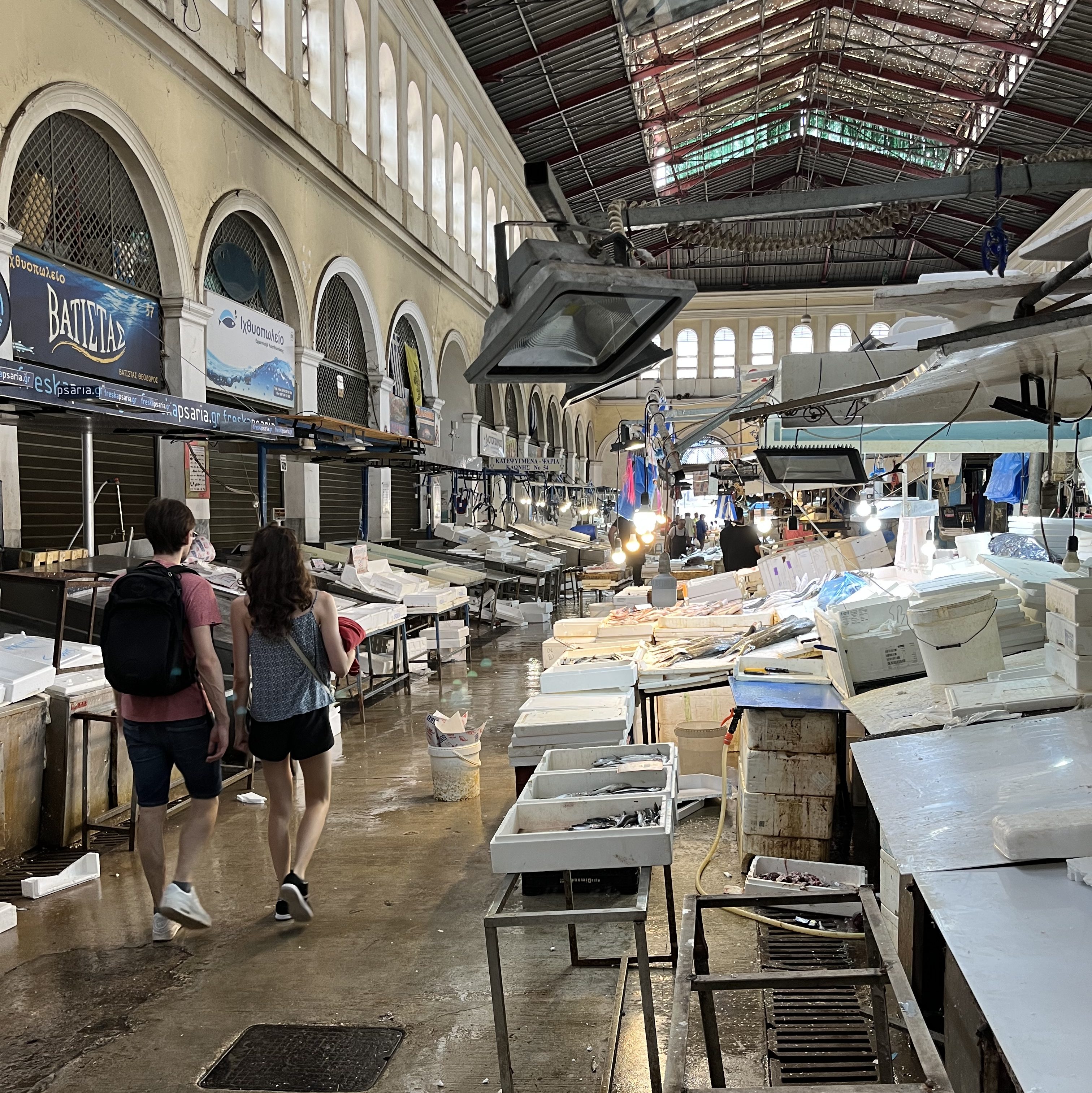 Markthalle in Athen, Griecheland