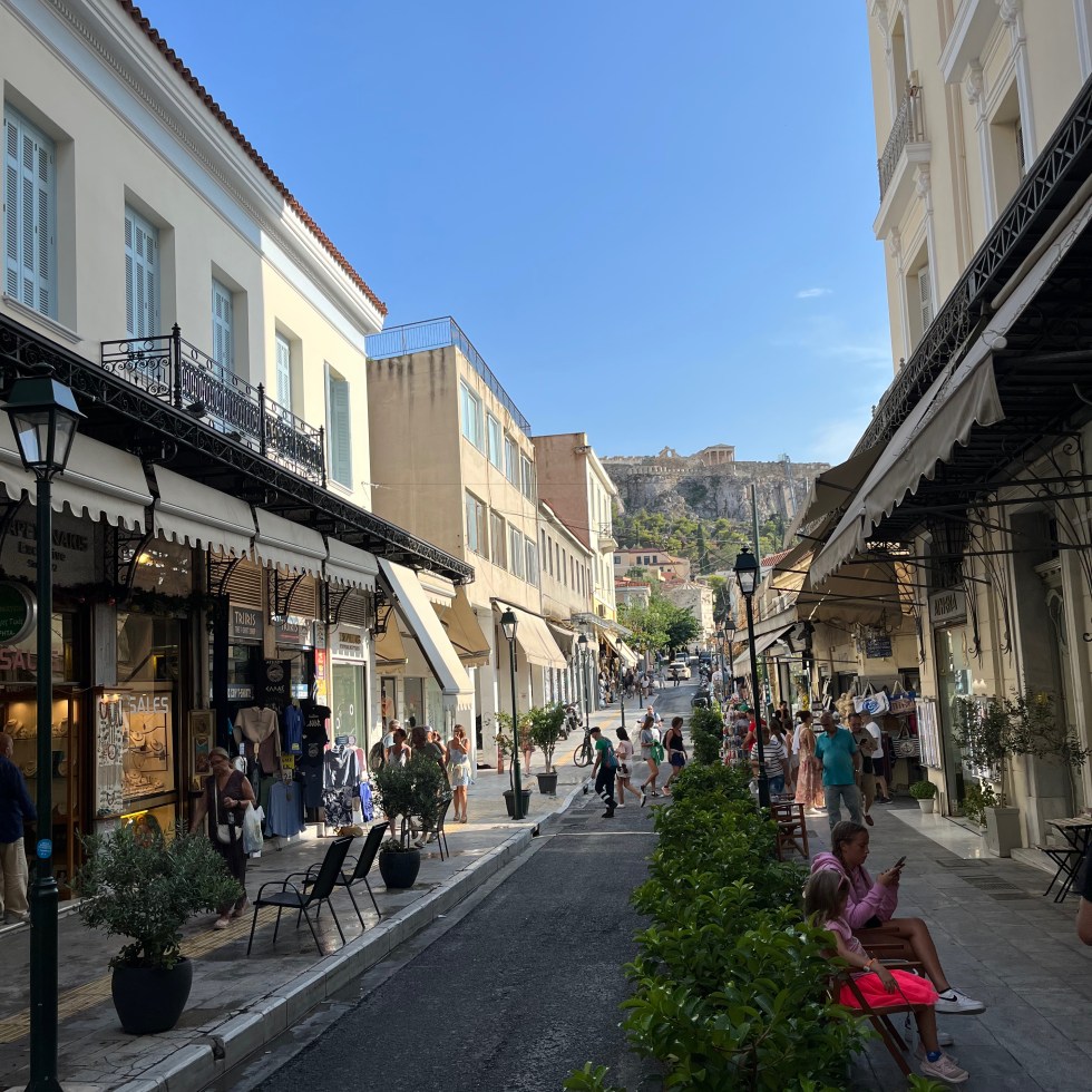 Straße in Athen, Griechenland