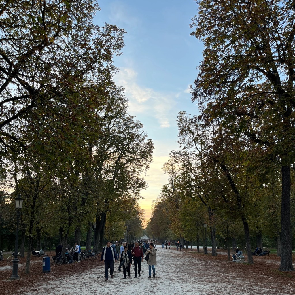 Hauptader des Giardino Ducale in Parma