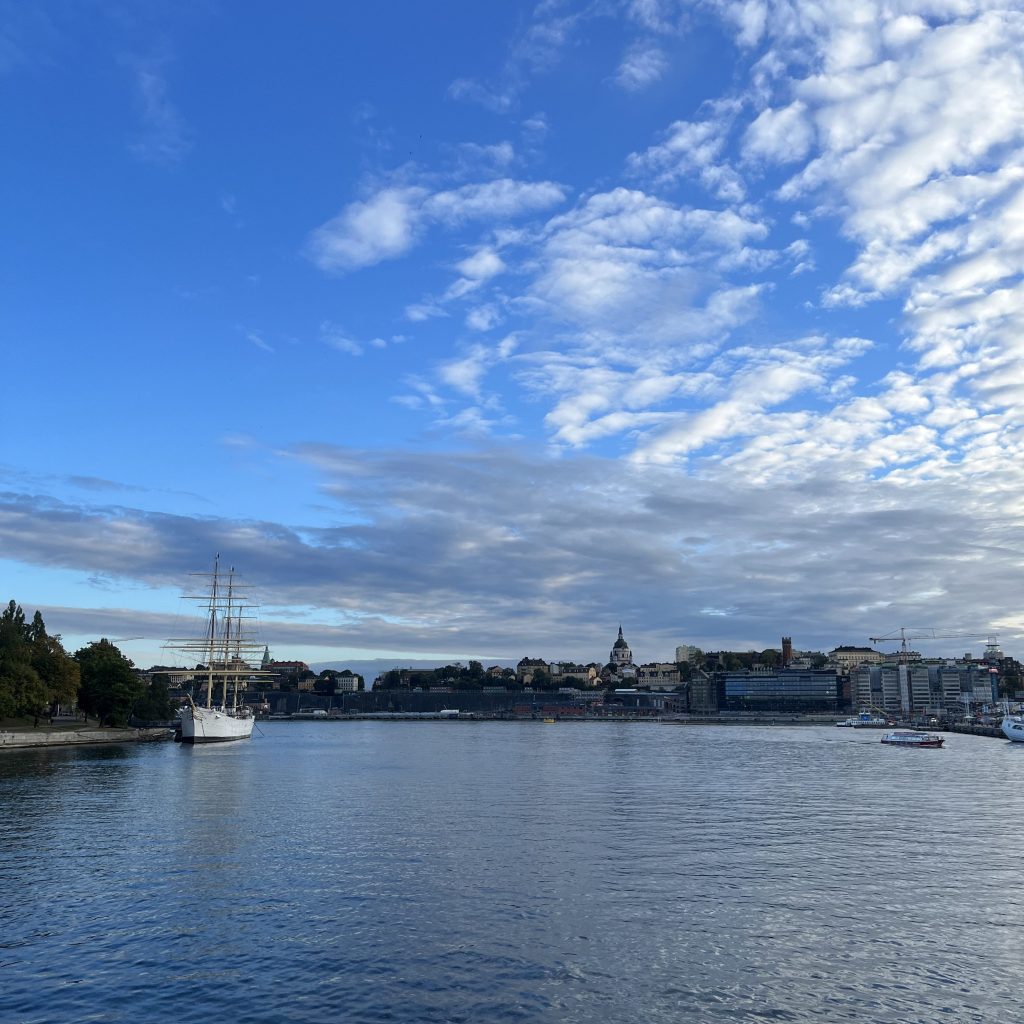Blick über Stockholm bei Sonne